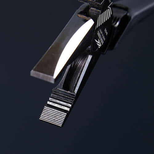 Eccentric power pliers (with full thread burr treatment and thread correction function)